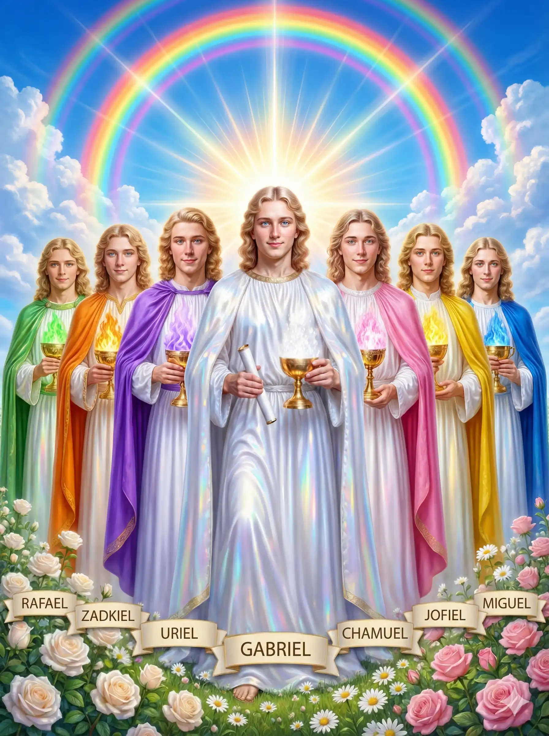 Siete Arcángeles Gabriel Silva Yo Soy Espiritual Miguel Chamuel Rafael Jofiel Uriel Zadkiel Gabriel